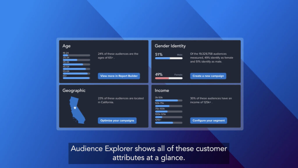 Audience explorer screenshot